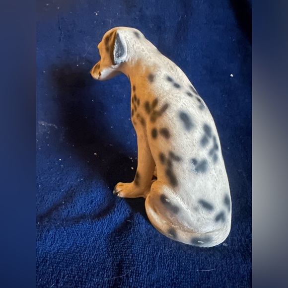 Dejected Dalmatian Puppy Dog Figurine Sitting Rescue Me! Resin 7” Firehouse Dog - Picture 3 of 12